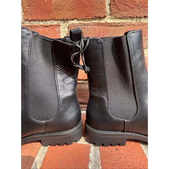 Ann Taylor Loft $156 Lug Chelsea Boots black size 8.5 NEW - Picture 6 of 12
